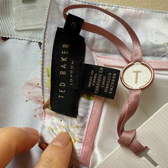 Ted Baker Floral A-Line Skirt in Light Blue - Picture 8 of 10